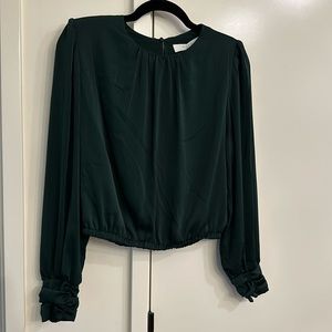 ASTR Green Cropped Top